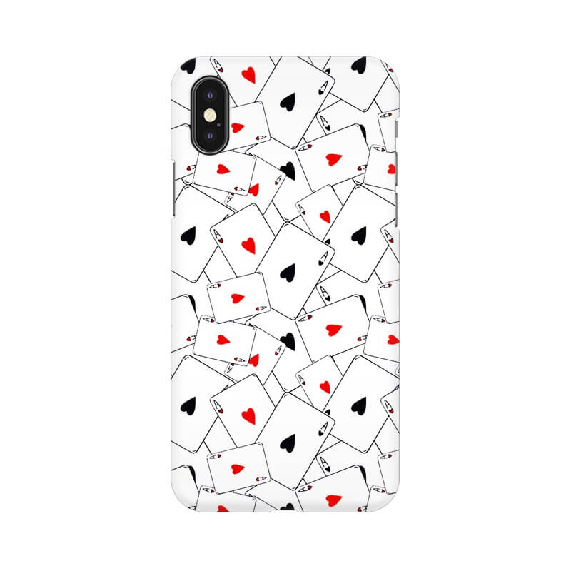 Playing Cards Ace Pattern Trendy Designer Iphone X Cover - The Squeaky Store