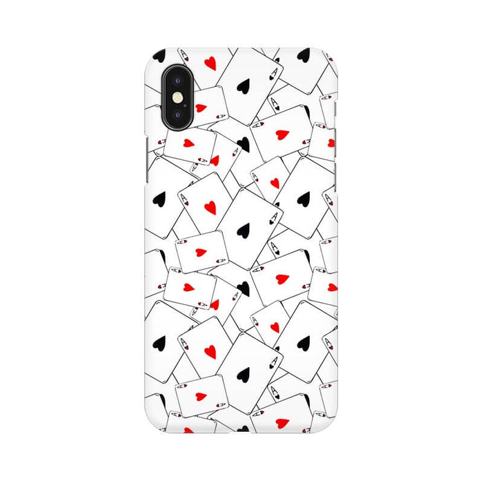 Playing Cards Ace Pattern Trendy Designer Iphone X Cover - The Squeaky Store