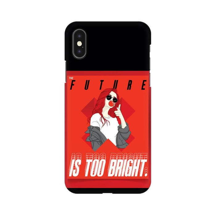 Future Is Bright Quote Trendy Designer Iphone  XR Cover - The Squeaky Store