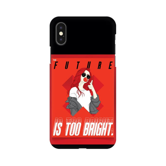 Future Is Bright Quote Trendy Designer Iphone X Cover - The Squeaky Store