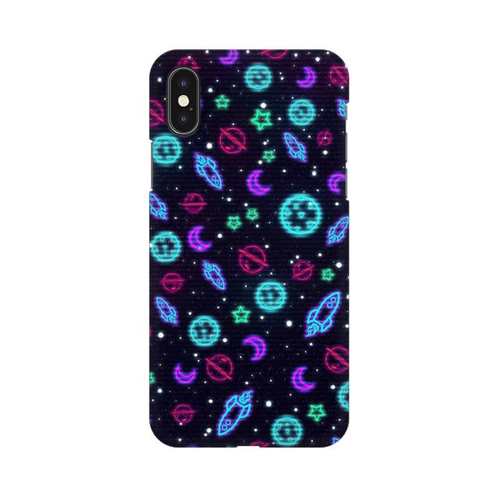 Retro Planets Pattern Trendy Designer Iphone X Cover - The Squeaky Store