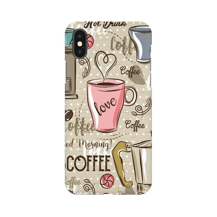 Coffee Lover Illustration Trendy Designer Iphone X Cover - The Squeaky Store