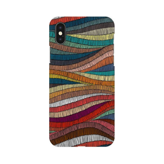 Colorful Abstract Wavy Pattern Iphone X Cover - The Squeaky Store