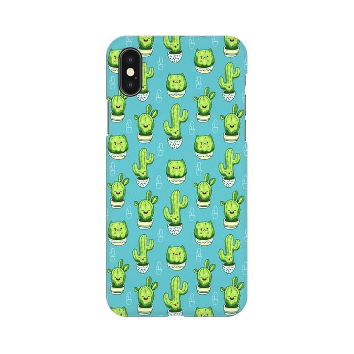 Cute Cactus Pattern 1 Iphone XS Max Cover - The Squeaky Store