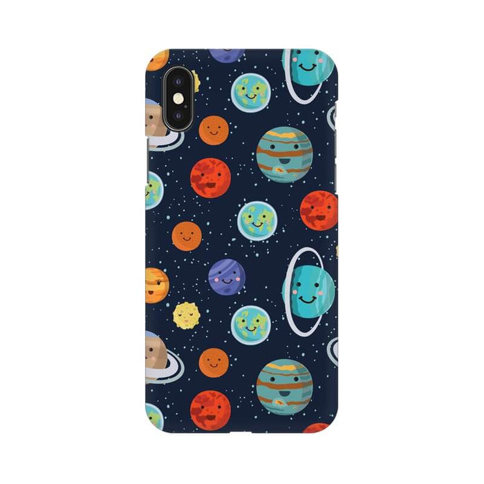 Cute Planets Pattern Iphone XS Max Cover - The Squeaky Store