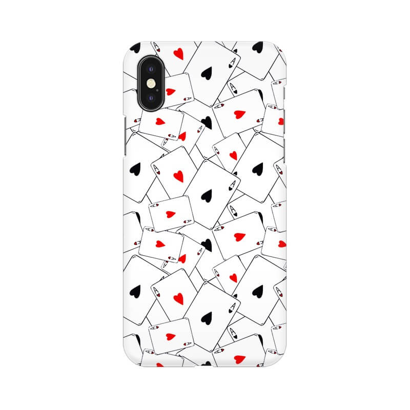 Playing Cards Ace Pattern Designer Iphone XS Cover - The Squeaky Store