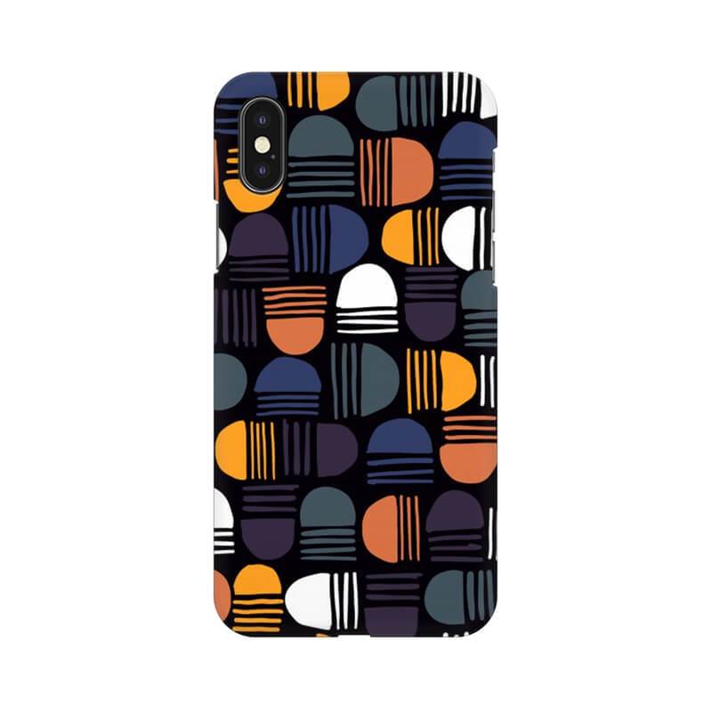 Abstract Geometric Lines Pattern Designer Iphone XS Cover - The Squeaky Store