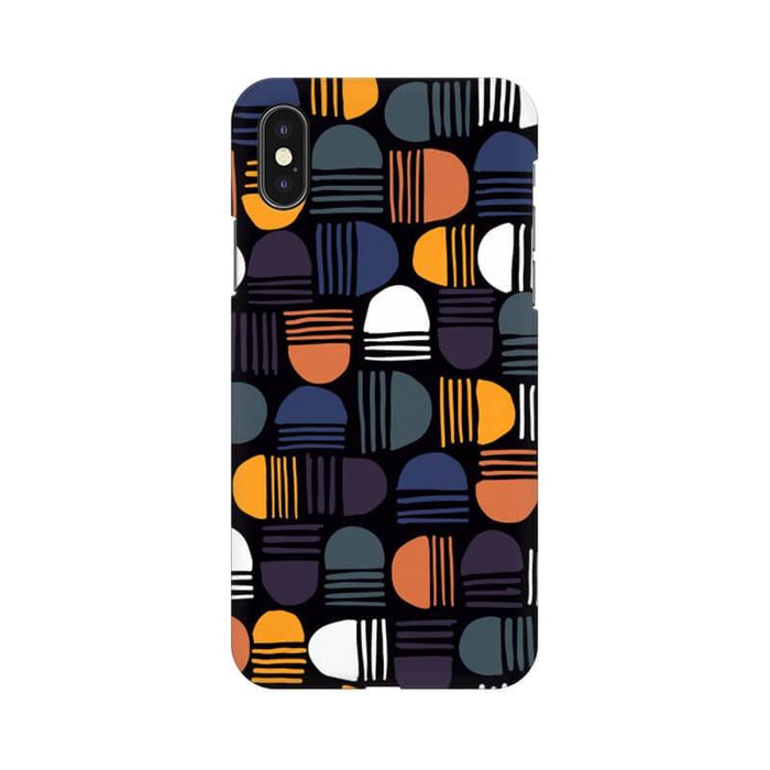 Abstract Geometric Lines Pattern Designer Iphone XS Max Cover - The Squeaky Store