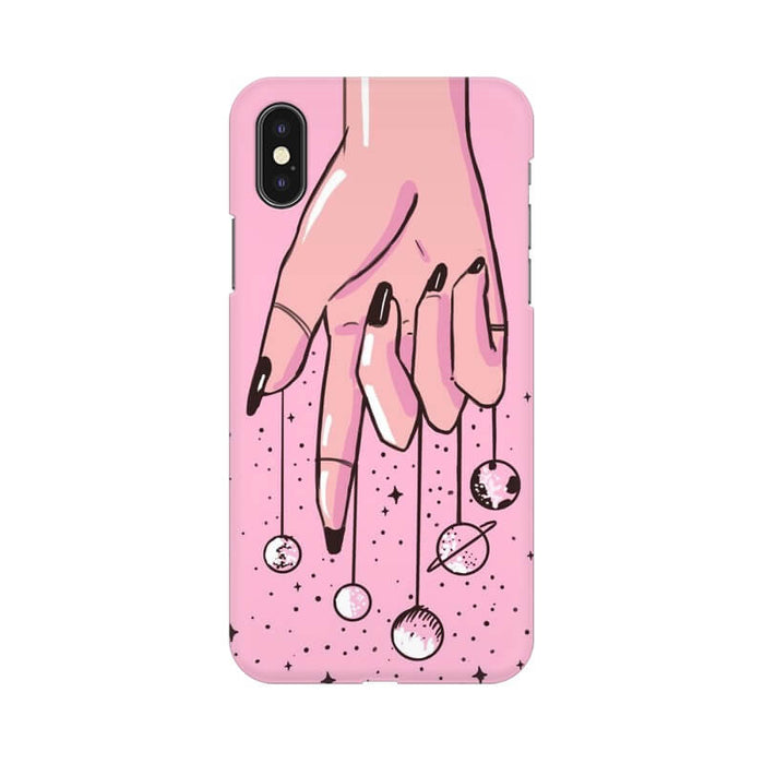 Girl Loving Planets Pattern Designer Iphone XS Cover - The Squeaky Store