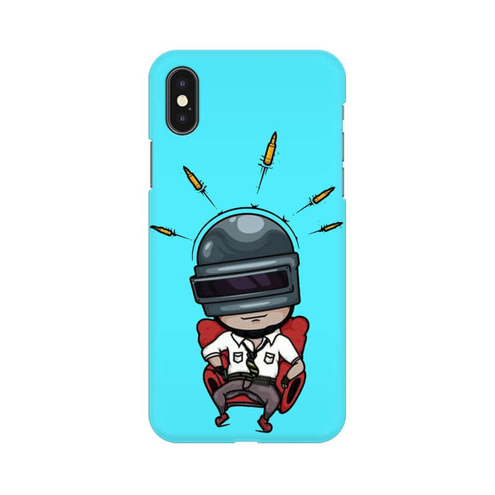 PUBG King Designer Illustration Iphone XS Cover - The Squeaky Store