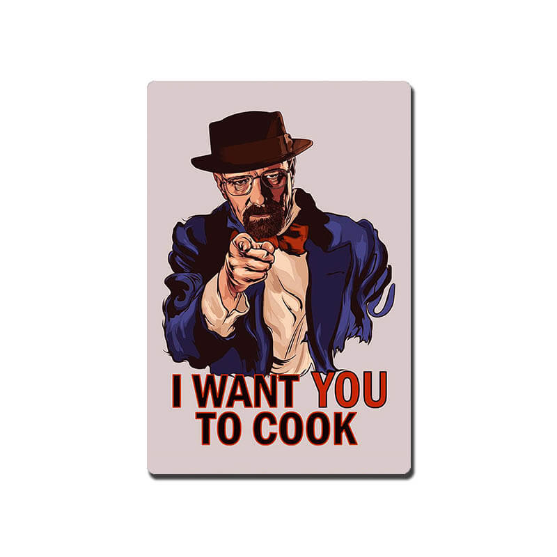 Breaking Bad Heisenberg I Want You To Cook Quote Fridge Magnet-thesqueakystore.myshopify.com