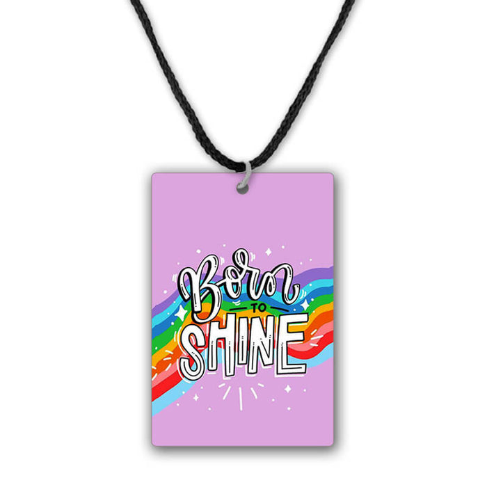 Born To Shine Quote Pendant Necklace - The Squeaky Store