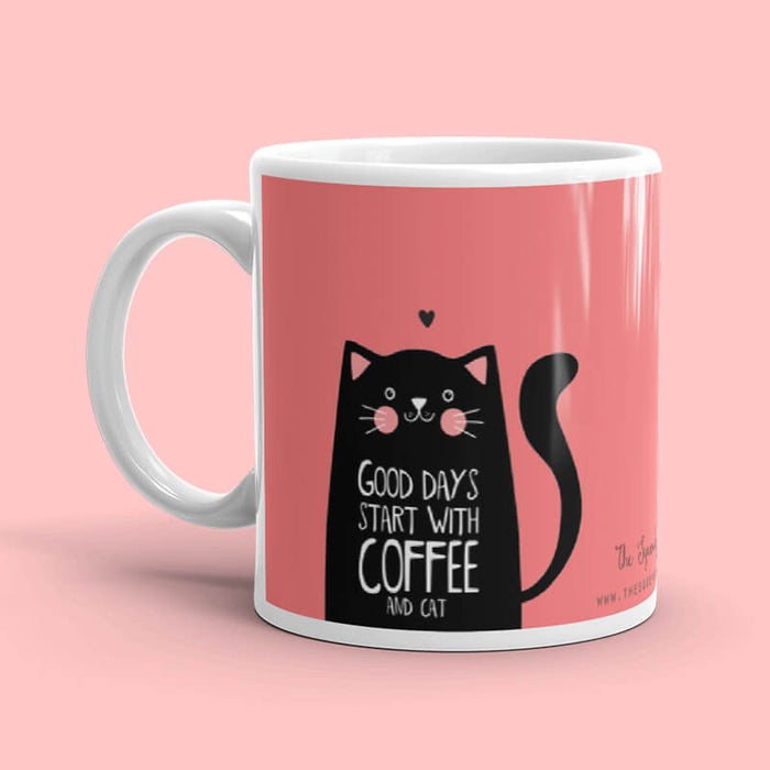 Coffee and Cat Mug - The Squeaky Store