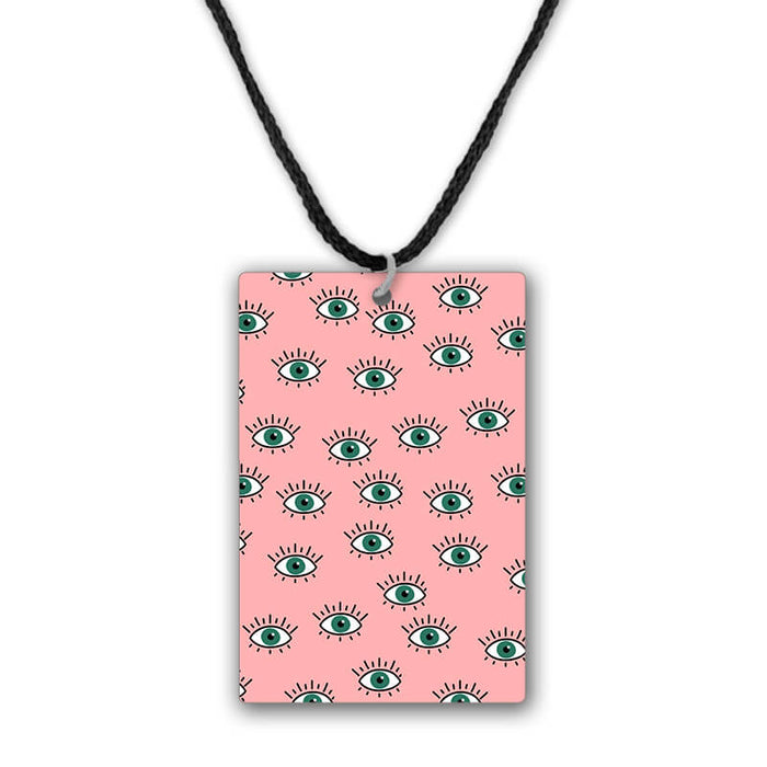 Eye Pattern Printed Pendant Necklace - The Squeaky Store