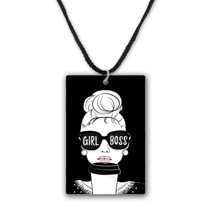 Girl Boss Girly Pendant Necklace - The Squeaky Store