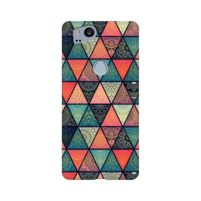 Triangular Colourful Pattern Google Pixel 2 Cover - The Squeaky Store
