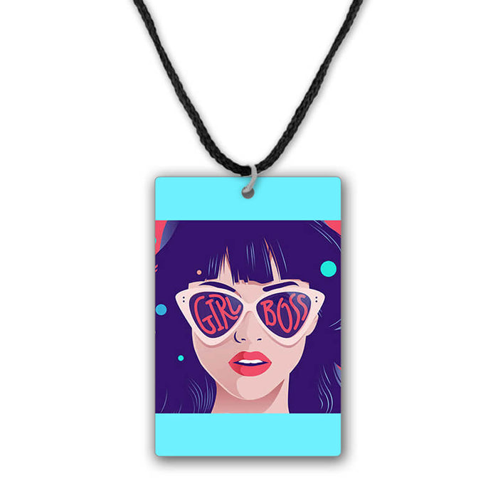 Girl Boss Printed Pendant Necklace - The Squeaky Store