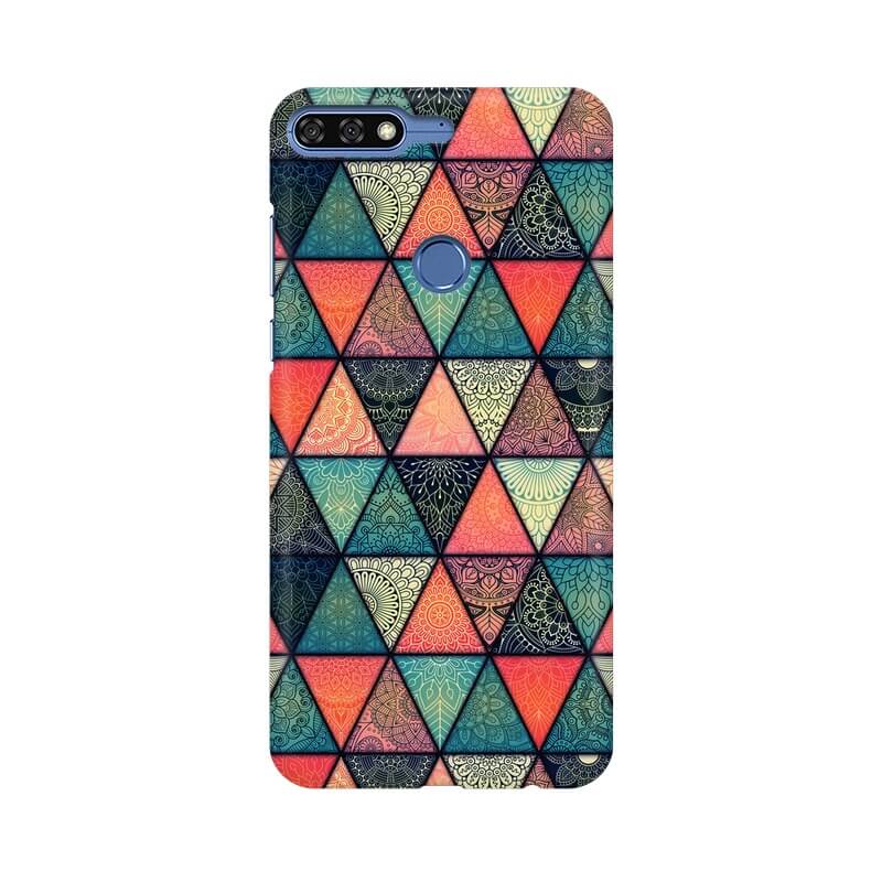 Triangular Colourful Pattern Honor 7C Cover - The Squeaky Store