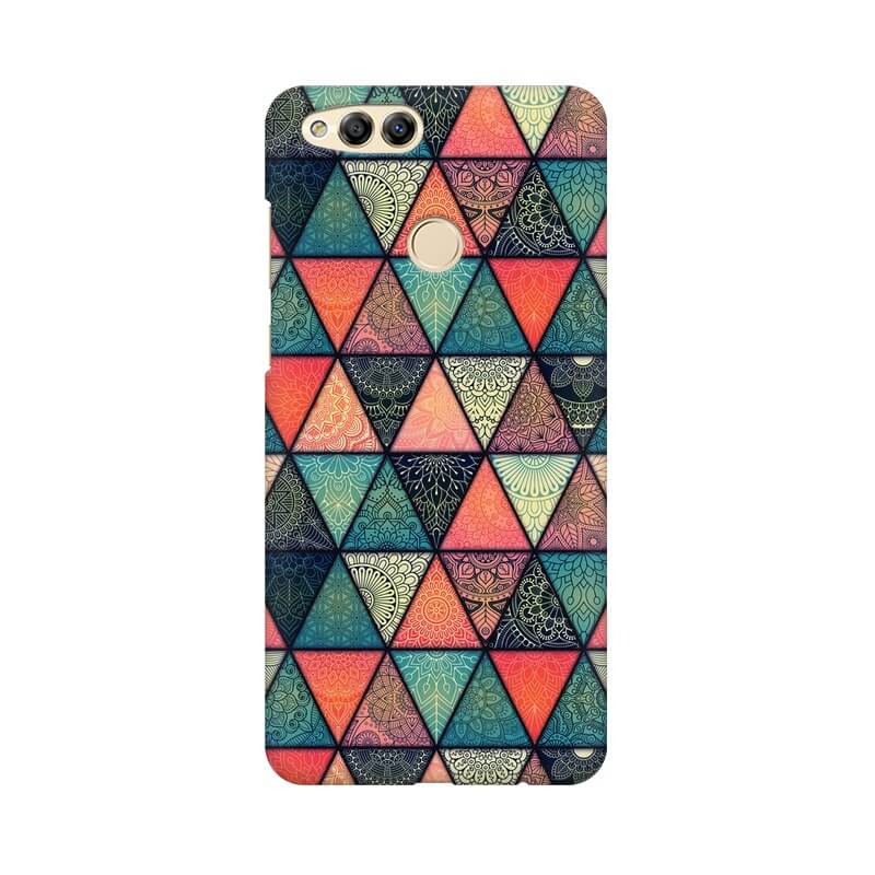 Triangular Colourful Pattern Honor 7X Cover - The Squeaky Store