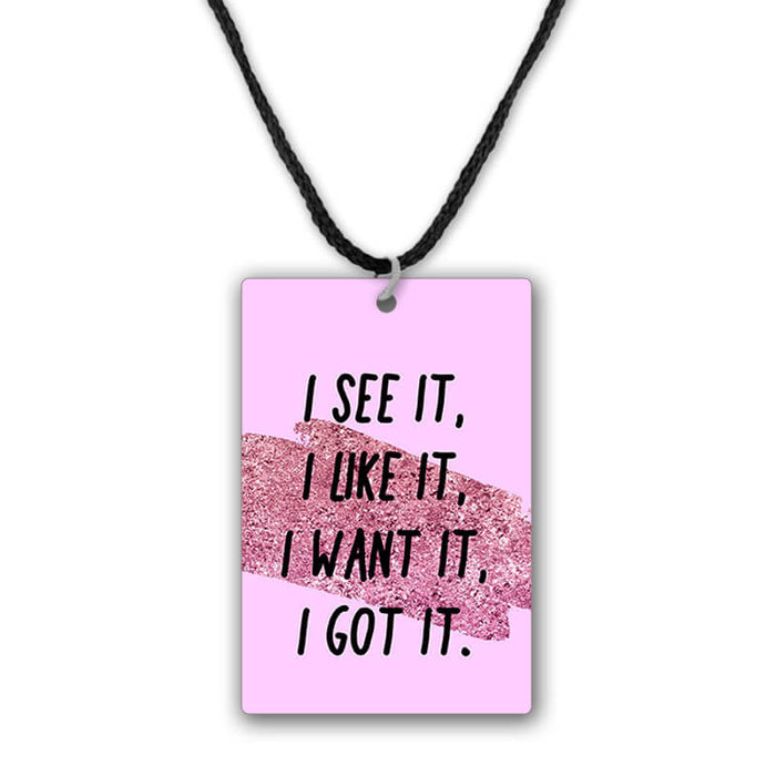 I See It I Like It Printed Pendant Necklace - The Squeaky Store