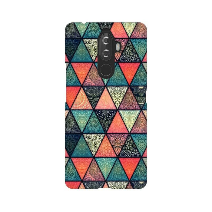 Triangular Colourful Pattern Lenovo K8 Note Cover - The Squeaky Store