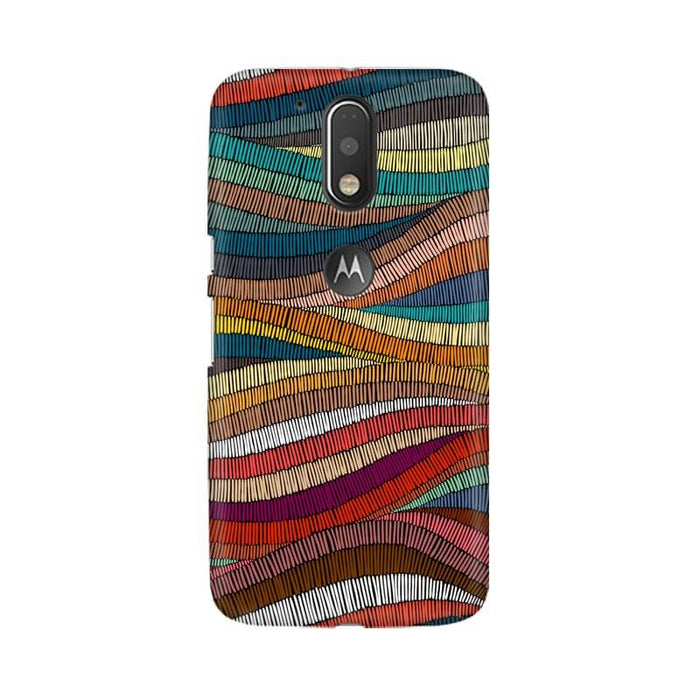 Colorful Abstract Wavy Pattern Moto G4 PLUS Cover - The Squeaky Store