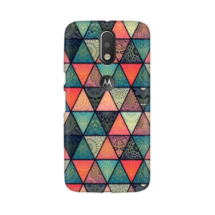 Triangular Colourful Pattern Moto G4 Cover - The Squeaky Store