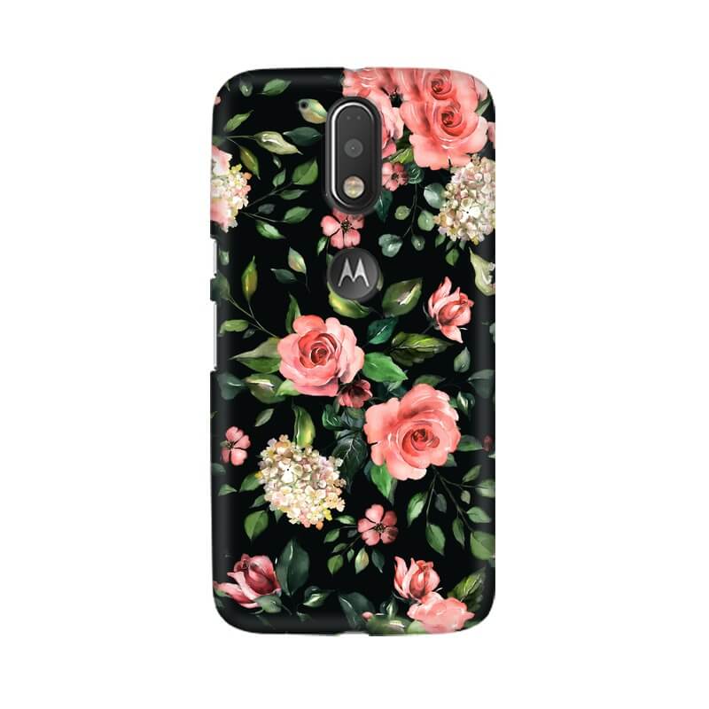Rose Abstract Pattern Designer Moto G4 Plus Cover - The Squeaky Store