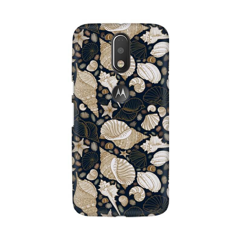 Shells Abstract Pattern Designer Moto G4 Cover - The Squeaky Store