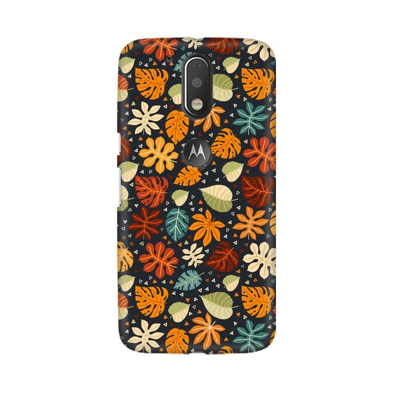 Leafy Abstract Pattern Designer Moto G4 Cover - The Squeaky Store