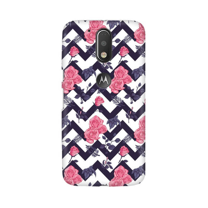 Zigzag Abstract Pattern Designer Moto G4 Cover - The Squeaky Store