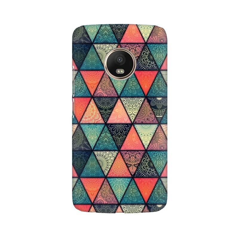 Triangular Colourful Pattern Moto G5 Cover - The Squeaky Store