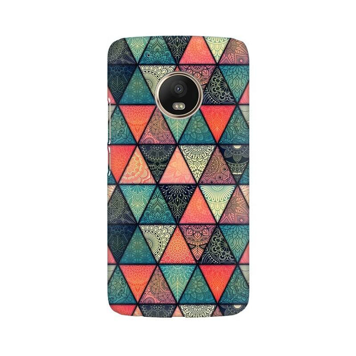 Triangular Colourful Pattern Moto G5 Cover - The Squeaky Store