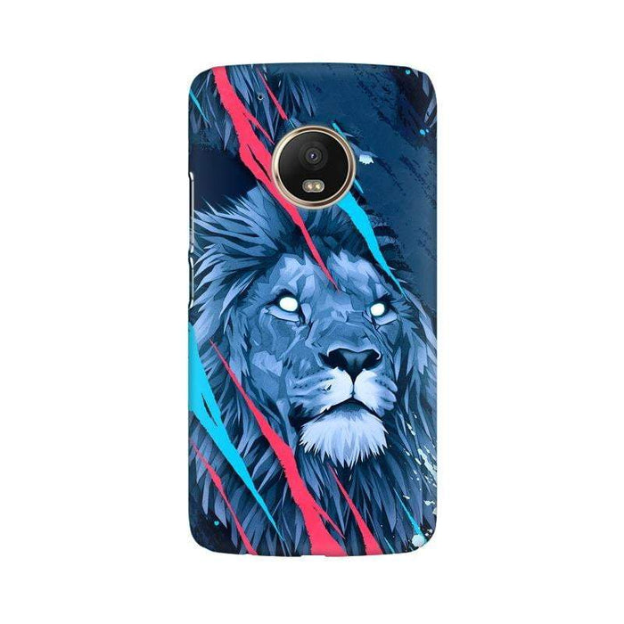 Abstract Fearless Lion Moto G5 PLUS Cover - The Squeaky Store