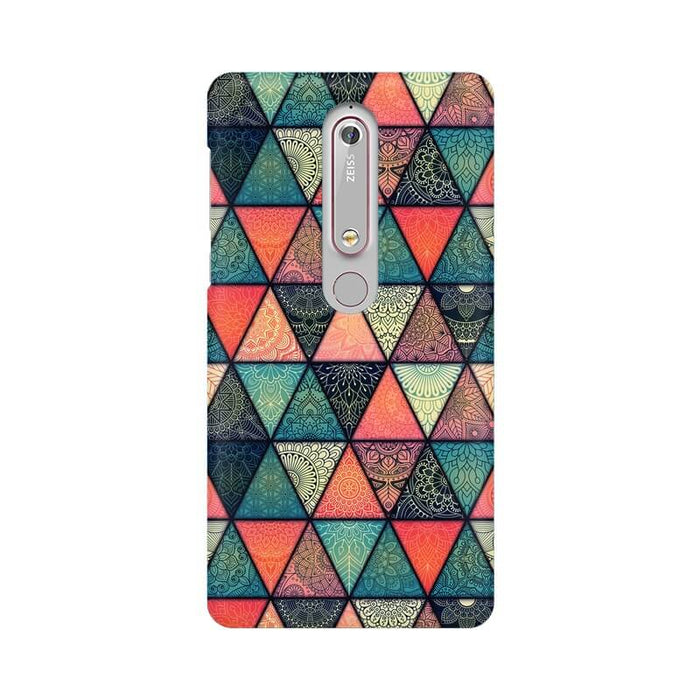 Triangular Colourful Pattern Nokia 6.1 Cover - The Squeaky Store