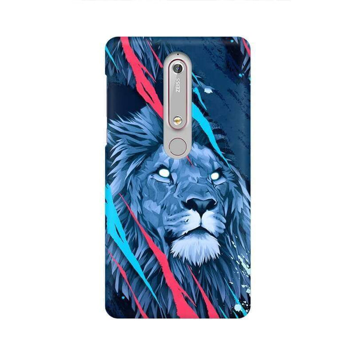 Abstract Fearless Lion Nokia 6.1 Cover - The Squeaky Store