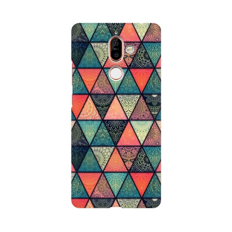 Triangular Colourful Pattern Nokia 7 PLUS Cover - The Squeaky Store