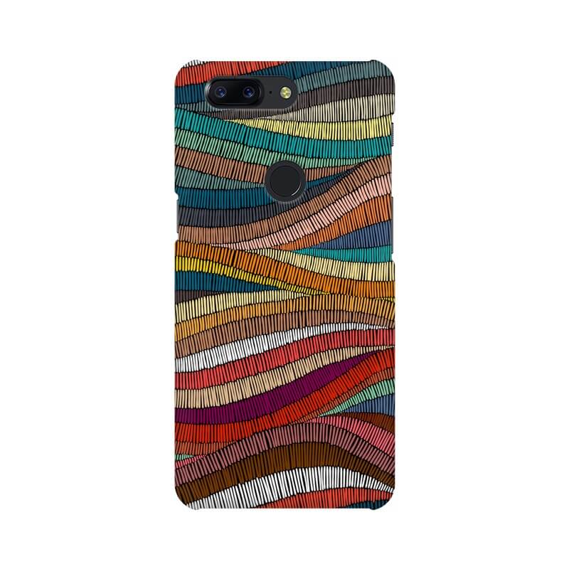 Colorful Abstract Wavy Pattern One Plus 5T Cover - The Squeaky Store