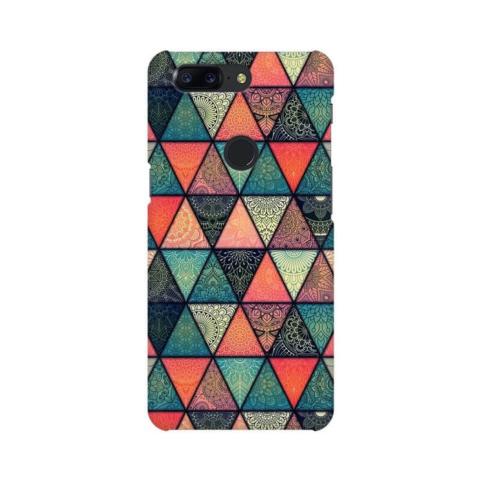 Triangular Colourful Pattern One Plus 5T Cover - The Squeaky Store