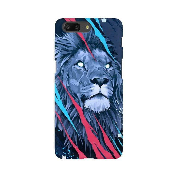 Abstract Fearless Lion One Plus 5 Cover - The Squeaky Store