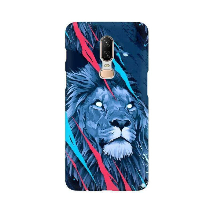 Abstract Fearless Lion One Plus 6 Cover - The Squeaky Store