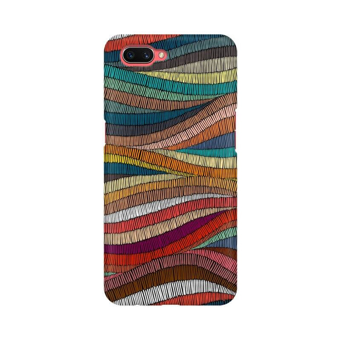 Colorful Abstract Wavy Pattern Oppo A3S Cover - The Squeaky Store