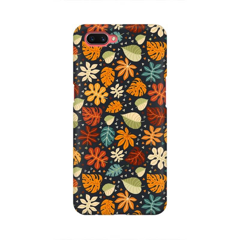 Leafy Abstract Pattern Designer Oppo A5 Cover - The Squeaky Store