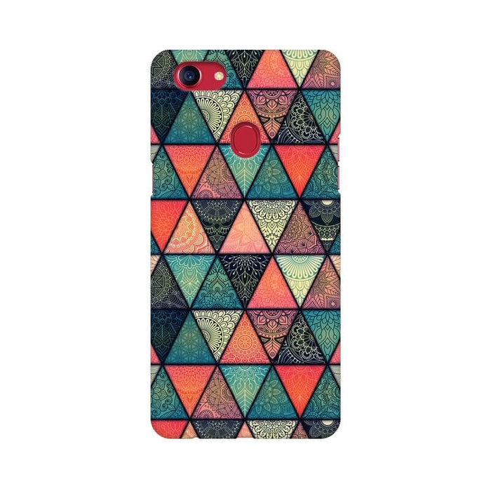 Triangular Colourful Pattern Oppo A7 Cover - The Squeaky Store