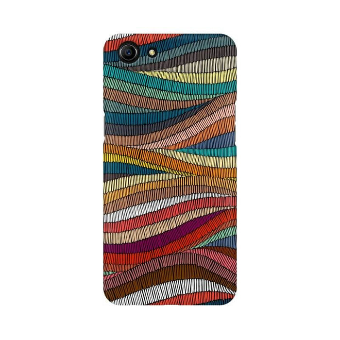Colorful Abstract Wavy Pattern Oppo A83 Cover - The Squeaky Store