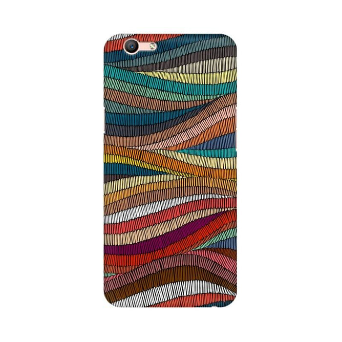 Colorful Abstract Wavy Pattern Oppo A59 Cover - The Squeaky Store