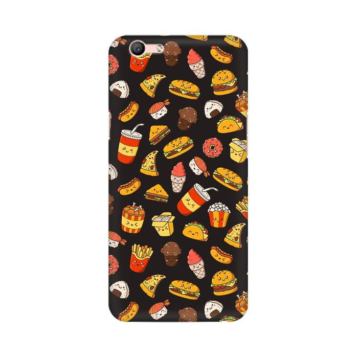 Foodie Abstract Designer Pattern Oppo F1S Cover - The Squeaky Store