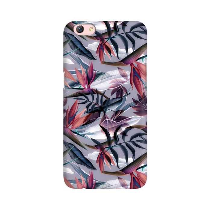 Leafy Abstract Designer Pattern Oppo F3 Plus Cover - The Squeaky Store