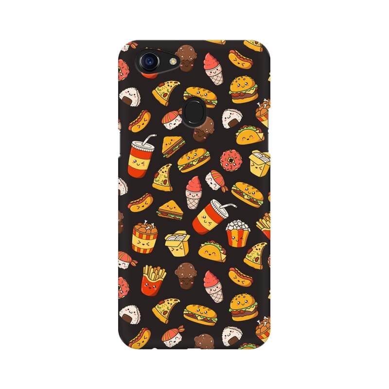 Foodie Abstract Pattern Designer Oppo F5 Cover - The Squeaky Store