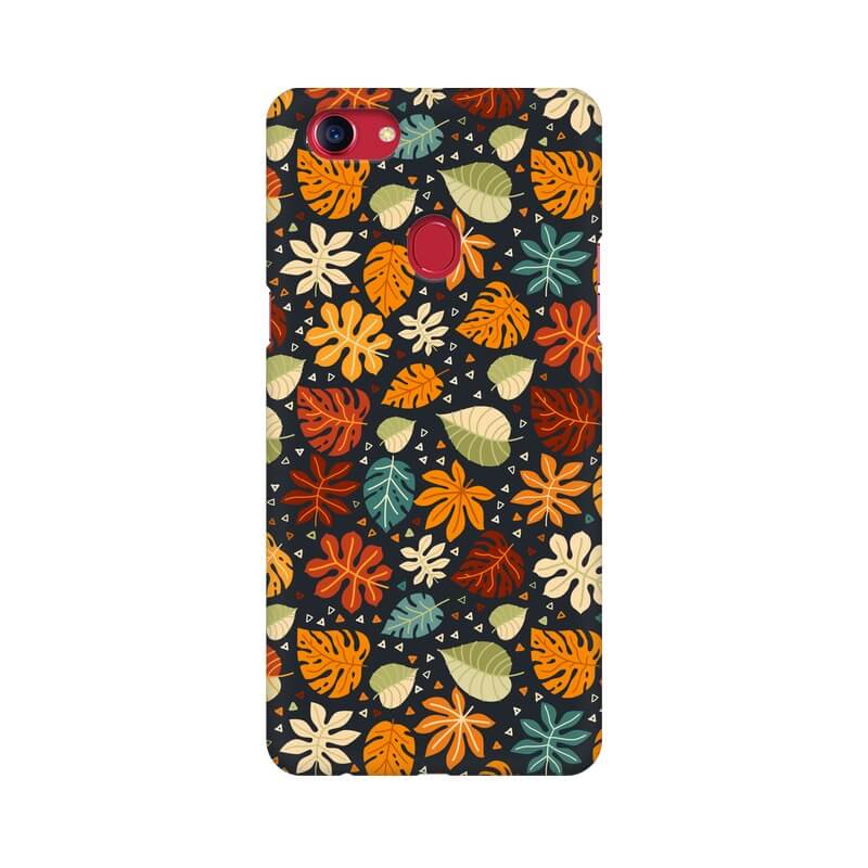 Leafy Abstract Pattern Designer Oppo A7 Cover - The Squeaky Store